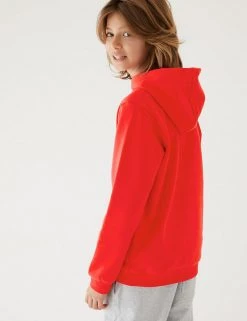 M&S Collection Jumpers Unisex Cotton Hooded Sweatshirt (2-18 Yrs) -Outlet The Tidy Tots Store SD 04 T93 2276 B0 X EC 3