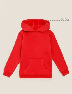 M&S Collection Jumpers Unisex Cotton Hooded Sweatshirt (2-18 Yrs) -Outlet The Tidy Tots Store SD 04 T93 2276 B0 X EC 90
