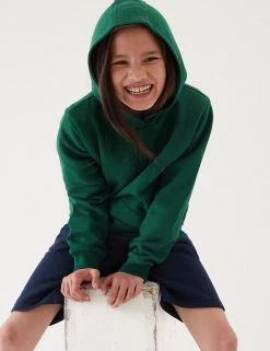 M&S Collection Jumpers Unisex Cotton Hooded Sweatshirt (2-18 Yrs) -Outlet The Tidy Tots Store SD 04 T93 2276 EE X EC 2