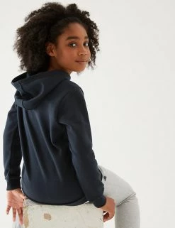 M&S Collection Jumpers Unisex Cotton Hooded Sweatshirt (2-18 Yrs) -Outlet The Tidy Tots Store SD 04 T93 2276 F3 X EC 3