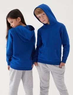 M&S Collection Jumpers Unisex Cotton Hooded Sweatshirt (2-18 Yrs) -Outlet The Tidy Tots Store SD 04 T93 2276 RA X EC 0