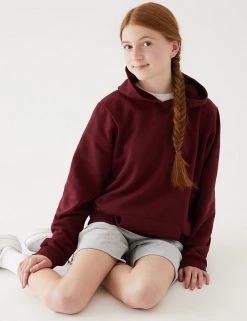 M&S Collection Jumpers Unisex Cotton Hooded Sweatshirt (2-18 Yrs) -Outlet The Tidy Tots Store SD 04 T93 2276 XM X EC 2