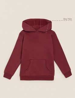 M&S Collection Jumpers Unisex Cotton Hooded Sweatshirt (2-18 Yrs) -Outlet The Tidy Tots Store SD 04 T93 2276 XM X EC 90