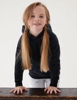 M&S Collection Jumpers Unisex Cotton Hooded Sweatshirt (2-18 Yrs) -Outlet The Tidy Tots Store SD 04 T93 2276 Y0 X EC 1