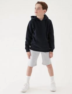 M&S Collection Jumpers Unisex Cotton Hooded Sweatshirt (2-18 Yrs) -Outlet The Tidy Tots Store SD 04 T93 2276 Y0 X EC 2