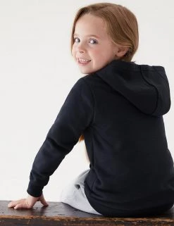 M&S Collection Jumpers Unisex Cotton Hooded Sweatshirt (2-18 Yrs) -Outlet The Tidy Tots Store SD 04 T93 2276 Y0 X EC 3