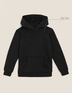 M&S Collection Jumpers Unisex Cotton Hooded Sweatshirt (2-18 Yrs) -Outlet The Tidy Tots Store SD 04 T93 2276 Y0 X EC 90