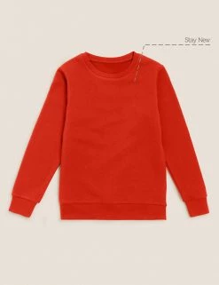M&S Collection Jumpers School Unisex Cotton Regular Fit Sweatshirt (2-16 Yrs) -Outlet The Tidy Tots Store SD 04 T93 2278 B0 X EC 90