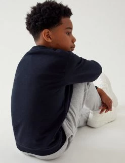 M&S Collection Jumpers School Unisex Cotton Regular Fit Sweatshirt (2-16 Yrs) -Outlet The Tidy Tots Store SD 04 T93 2278 F3 X EC 3