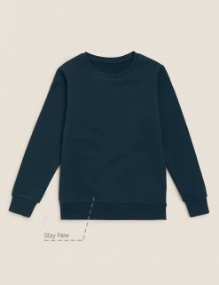 M&S Collection Jumpers School Unisex Cotton Regular Fit Sweatshirt (2-16 Yrs) -Outlet The Tidy Tots Store SD 04 T93 2278 F3 X EC 90
