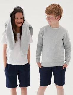 M&S Collection Jumpers School Unisex Cotton Regular Fit Sweatshirt (2-16 Yrs) -Outlet The Tidy Tots Store SD 04 T93 2278 UT X EC 0