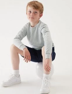 M&S Collection Jumpers School Unisex Cotton Regular Fit Sweatshirt (2-16 Yrs) -Outlet The Tidy Tots Store SD 04 T93 2278 UT X EC 1