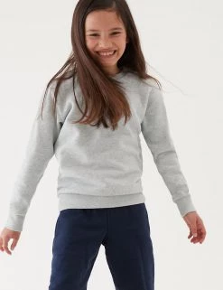 M&S Collection Jumpers School Unisex Cotton Regular Fit Sweatshirt (2-16 Yrs) -Outlet The Tidy Tots Store SD 04 T93 2278 UT X EC 2