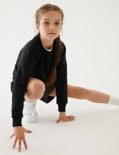 M&S Collection Jumpers School Unisex Cotton Regular Fit Sweatshirt (2-16 Yrs) -Outlet The Tidy Tots Store SD 04 T93 2278 Y0 X EC 2