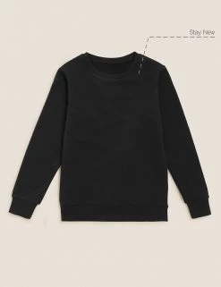 M&S Collection Jumpers School Unisex Cotton Regular Fit Sweatshirt (2-16 Yrs) -Outlet The Tidy Tots Store SD 04 T93 2278 Y0 X EC 90