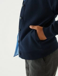 M&S Collection Cardigans Girls' Cotton Regular Fit School Cardigan (2-16 Yrs) -Outlet The Tidy Tots Store SD 04 T93 2279 F3 X EC 1