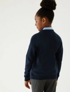 M&S Collection Cardigans Girls' Cotton Regular Fit School Cardigan (2-16 Yrs) -Outlet The Tidy Tots Store SD 04 T93 2279 F3 X EC 2