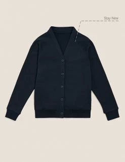 M&S Collection Cardigans Girls' Cotton Regular Fit School Cardigan (2-16 Yrs) -Outlet The Tidy Tots Store SD 04 T93 2279 F3 X EC 90