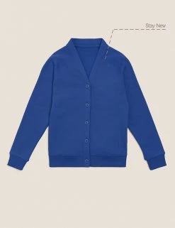 M&S Collection Cardigans Girls' Cotton Regular Fit School Cardigan (2-16 Yrs) -Outlet The Tidy Tots Store SD 04 T93 2279 RA X EC 90