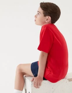 M&S Collection PE Kit Unisex Pure Cotton T-Shirt (2-16 Yrs) -Outlet The Tidy Tots Store SD 04 T93 2760 B0 X EC 3