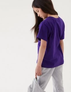 M&S Collection PE Kit Unisex Pure Cotton T-Shirt (2-16 Yrs) -Outlet The Tidy Tots Store SD 04 T93 2760 D0 X EC 3