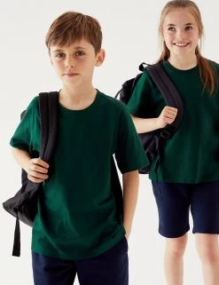 M&S Collection PE Kit Unisex Pure Cotton T-Shirt (2-16 Yrs) -Outlet The Tidy Tots Store SD 04 T93 2760 EE X EC 0