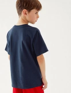 M&S Collection PE Kit Unisex Pure Cotton T-Shirt (2-16 Yrs) -Outlet The Tidy Tots Store SD 04 T93 2760 F3 X EC 3
