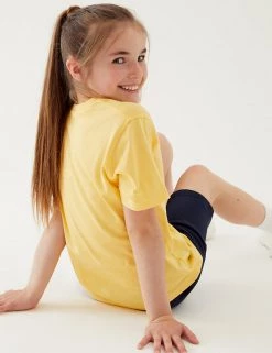 M&S Collection PE Kit Unisex Pure Cotton T-Shirt (2-16 Yrs) -Outlet The Tidy Tots Store SD 04 T93 2760 R0 X EC 3