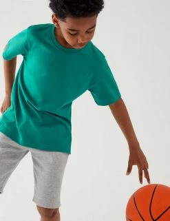 M&S Collection PE Kit Unisex Pure Cotton T-Shirt (2-16 Yrs) -Outlet The Tidy Tots Store SD 04 T93 2760 XS X EC 2