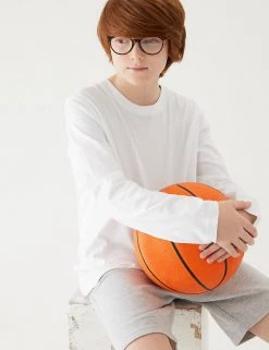 M&S Collection Polo-shirts Unisex Pure Cotton StayNew™ T-Shirt (2-16 Yrs) -Outlet The Tidy Tots Store SD 04 T93 2761 Z0 X EC 2