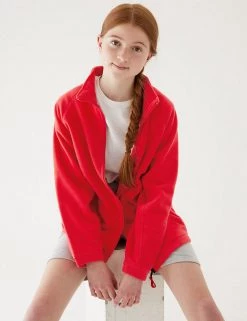 M&S Collection Jumpers Unisex Zip Fleece (2-16 Yrs) -Outlet The Tidy Tots Store SD 04 T93 4311 B0 X EC 1