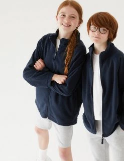 M&S Collection Jumpers Unisex Zip Fleece (2-16 Yrs) -Outlet The Tidy Tots Store SD 04 T93 4311 F0 X EC 0