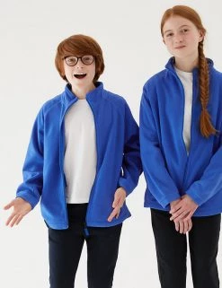 M&S Collection Jumpers Unisex Zip Fleece (2-16 Yrs) -Outlet The Tidy Tots Store SD 04 T93 4311 RA X EC 0