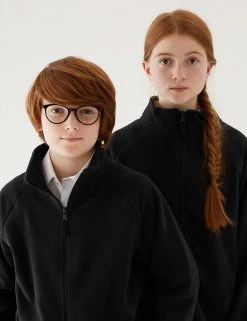 M&S Collection Jumpers Unisex Zip Fleece (2-16 Yrs) -Outlet The Tidy Tots Store SD 04 T93 4311 Y0 X EC 0