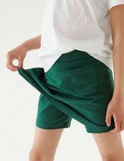 M&S Collection Shorts Girls' Cotton With Stretch Sports Skorts (2-16 Yrs) -Outlet The Tidy Tots Store SD 04 T93 5252 EE X EC 1