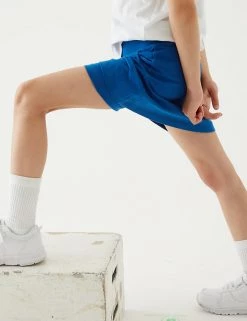 M&S Collection Shorts Girls' Cotton With Stretch Sports Skorts (2-16 Yrs) -Outlet The Tidy Tots Store SD 04 T93 5252 RA X EC 1