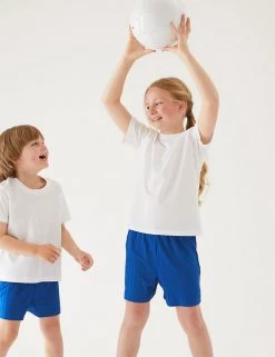 M&S Collection Unisex Sports Shorts (2-16 Yrs) -Outlet The Tidy Tots Store SD 04 T93 5253 RA X EC 0