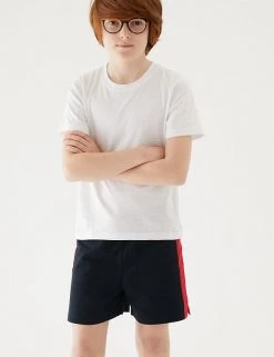 M&S Collection Unisex Pure Cotton Sports Shorts (2-16 Yrs) -Outlet The Tidy Tots Store SD 04 T93 5254 B4 X EC 2