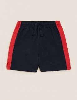 M&S Collection Unisex Pure Cotton Sports Shorts (2-16 Yrs) -Outlet The Tidy Tots Store SD 04 T93 5254 B4 X EC 90