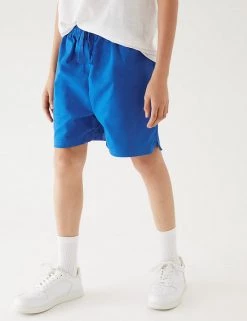 M&S Collection Unisex Pure Cotton Sports Shorts (2-16 Yrs) -Outlet The Tidy Tots Store SD 04 T93 5254 RA X EC 3