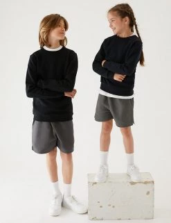 M&S Collection Unisex Pure Cotton Sports Shorts (2-16 Yrs) -Outlet The Tidy Tots Store SD 04 T93 5254 T3 X EC 0