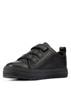 CLARKS Shoes Kids' Leather Riptape Light-up Trainers (Kid Size 10-2.5) -Outlet The Tidy Tots Store SD 08 T94 3002 Y0 X EC 3