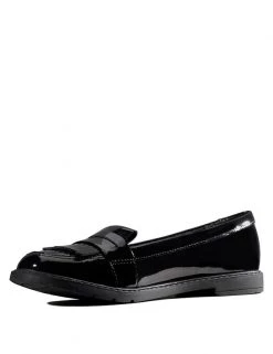 CLARKS Shoes Kids' Leather Slip-on Loafers (Youth Size 3-8) -Outlet The Tidy Tots Store SD 08 T94 3170P Y1 X EC 3