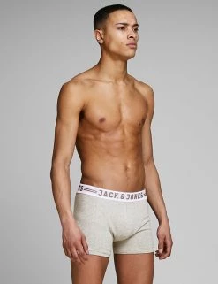 JACK & JONES Men's Trunks 3pk Cotton Rich Trunks -Outlet The Tidy Tots Store SD 10 T18 1278 T4 X EC 2